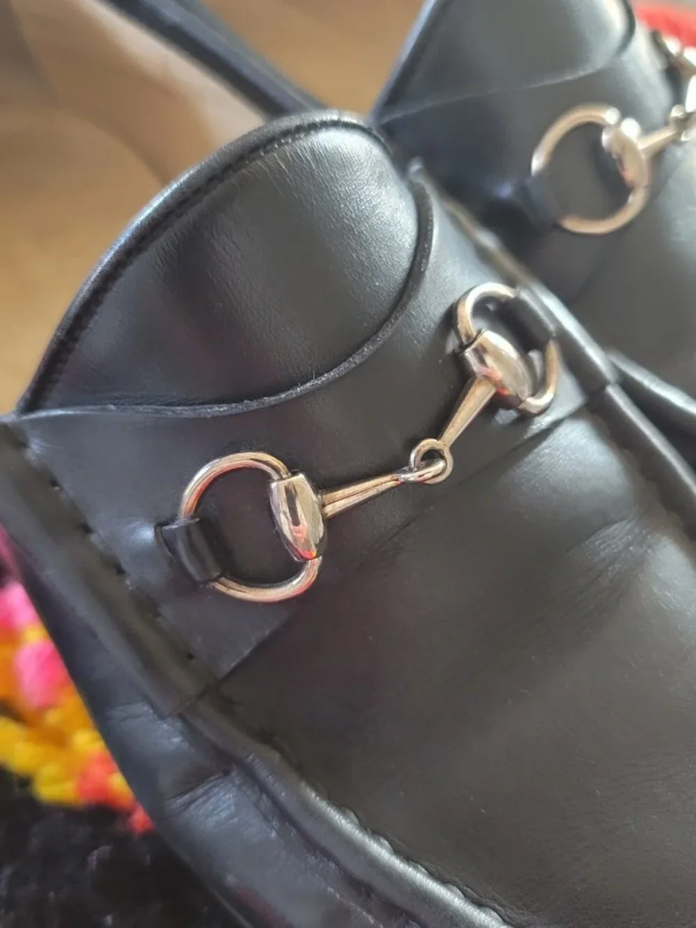 Vintage Gucci Horsebit Loafers in Black Leather Size 37C (~6.5 in US womens)